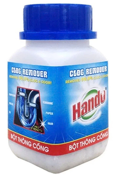  Bột sạch thông đường ống thoát nước, bồn rửa mặt, bồn rửa chén Hando (hộp 280g) 