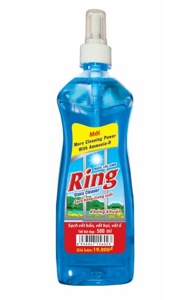  Nước Lau Kính Sạch Sáng Bóng Ring Không Để Lại Vết Ố Chai 500 - 750 - 5000 ML 