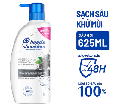  Dầu Gội Sạch Gàu HEAD&SHOULDERS Bạc Hà/ Giảm Ngứa Da Đầu/ Suôn Mềm/ Hương Chanh/ Sạch Sâu/ Làm Sạch Vi Khuẩn - Chai 625ml 