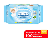  Khăn ướt em bé Nuna 100 miếng Không mùi/ Hương phấn/ Siêu dày 