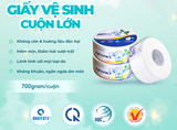  Giấy vệ sinh Nano cuộn lớn 700g 