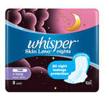  Băng Vệ Sinh WHISPER Skin Love 31CM Dành Cho Ban Đêm Gói 6-8 Miếng 