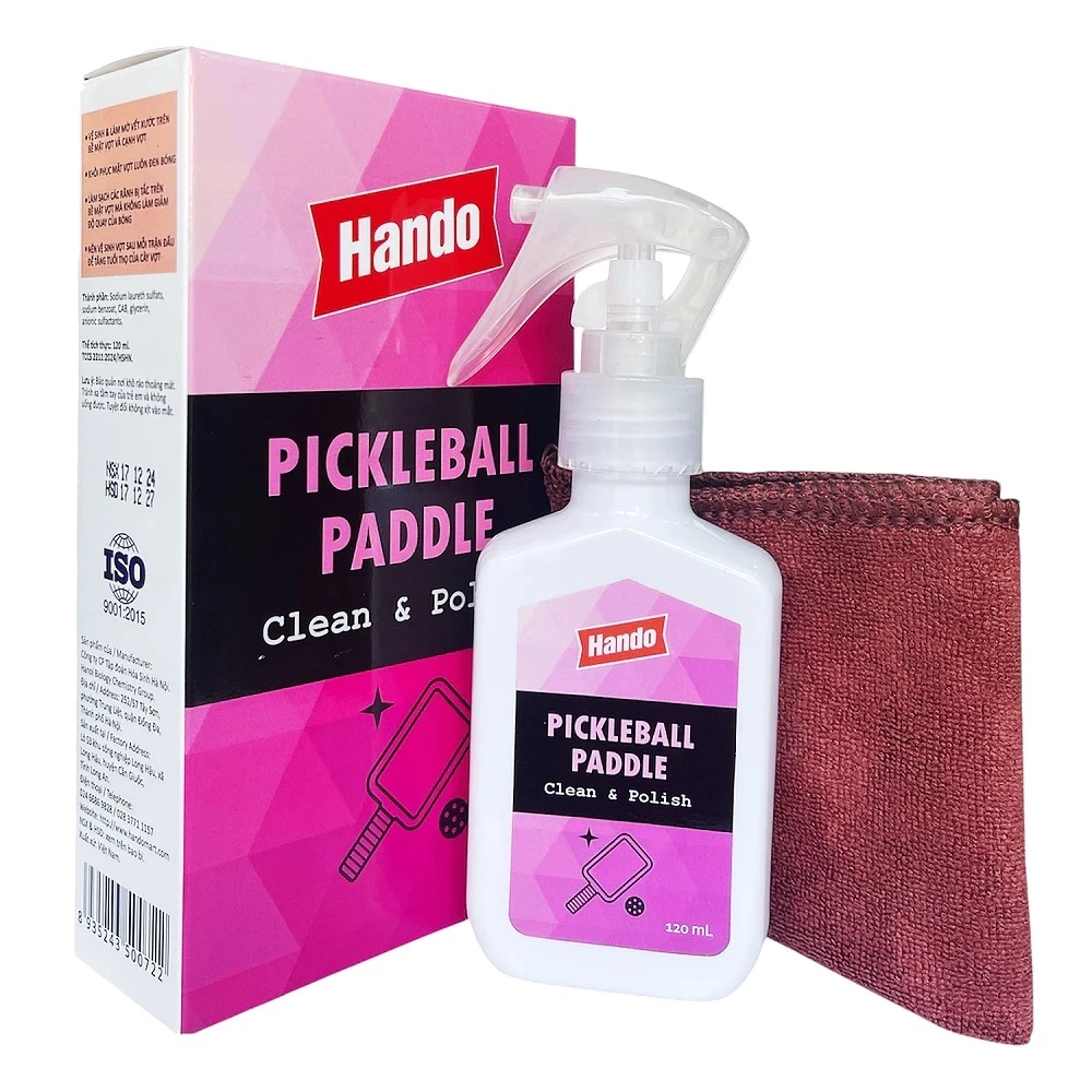  Dung Dịch Vệ Sinh Và Bảo Dưỡng Vợt Pickle Ball Hando 120ml 