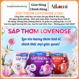  Sáp Thơm Phòng Lovenose Lan Tỏa Hương Thơm Ngát 50 Ngày, Khử Mùi Toàn Diện Cho Mọi Không Gian Sống 230g 