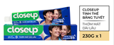  Kem Đánh Răng Closeup Cho Hơi Thở Thơm Mát Bất Tận 230g/Tuýp 