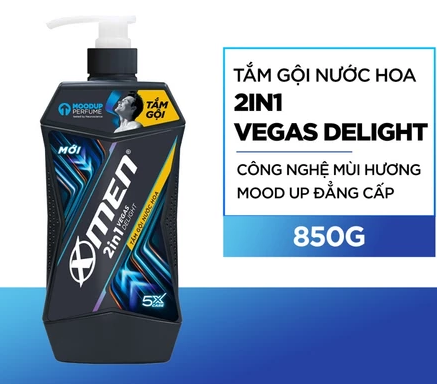  Tắm Gội XMen Amazon Hunt/Vegas Delight 630g/850g - Hương Nước Hoa Phong Trần 