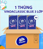  Giấy vệ sinh cao cấp Vinda Classic Blue 3 lớp bền dai thương hiệu Đức (Lốc 10 Cuộn) 