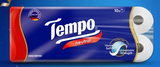  Giấy vệ sinh cao cấp Tempo Toipa - 3 lớp bền dai, an toàn cho da (Lốc 10 Cuộn) 