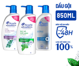  Dầu Gội Sạch Gàu HEAD & SHOULDERS Bạc Hà/ Giảm Ngứa Da Đầu/ Hương Chanh/ Sạch Sâu/ Làm Sạch Vi Khuẩn Chai 850ml 
