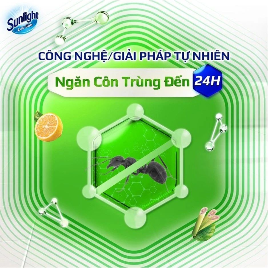  Nước lau sàn Sunlight Bioshield can 3.4Kg 