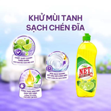  Bột giặt NET Extra bịch x 5.5kg + Nước rửa chén NET đậm đặc hương Chanh chai 750g 