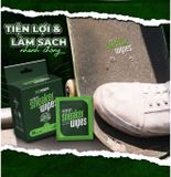  Hộp 20 gói Khăn ướt lau giày thể thao cấp tốc Sneaker EcoWipes gói 1 tờ hương quế khử mùi 