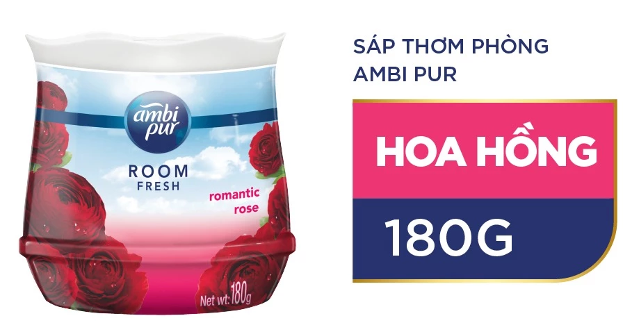  Sáp Thơm Phòng AMBI PUR Hương Nước Hoa Cao Cấp Nhiều Mùi Hương Hộp 180g 