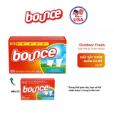  (Hàng nhập khẩu USA) Giấy Sấy Thơm BOUNCE Sheets Outdoor Fresh Hộp 120 Tờ 