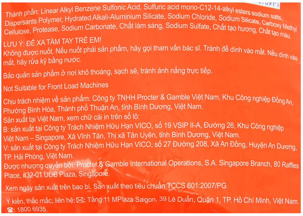  Bột Giặt Tide chuyên dụng 9 kg 