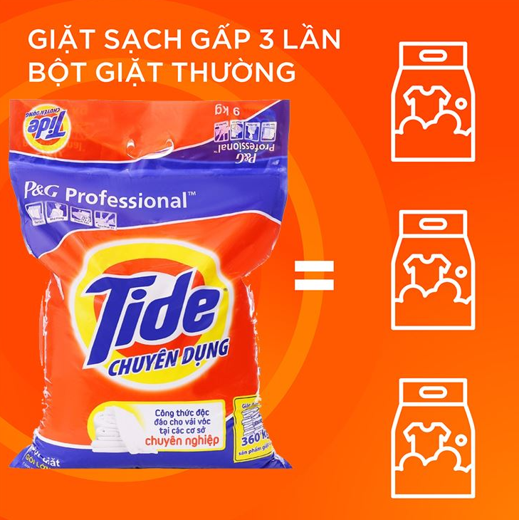  Bột Giặt Tide chuyên dụng 9 kg 
