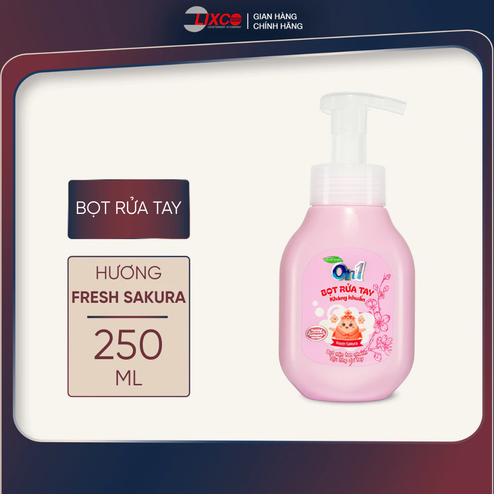  Bọt rửa tay On1 tinh chất nha đam dịu nhẹ, dưỡng ẩm không hại da tay 250ml 