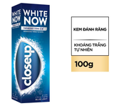  Kem đánh răng Closeup White Now - Trắng Bật Tông 3X TỨC THÌ với Công nghệ Ánh Sáng Xanh 100g 