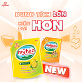  Nước Rửa Chén An Toàn Cho Da Và 5X Đậm Đặc Mỹ Hảo Khử Sạch Mùi Tanh Thực Phẩm Túi 3.3 KG 