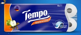  Giấy vệ sinh cao cấp Tempo Toipa - 3 lớp bền dai, an toàn cho da (Lốc 10 Cuộn) 