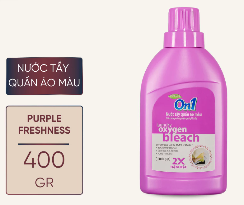 Nước tẩy quần áo màu On1 400-800g khử mùi hôi ẩm mốc lưu hương thơm mát 