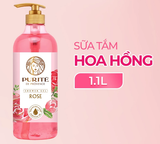  Sữa Tắm Thiên Nhiên PURITÉ Hương Hoa Anh Đào/Hoa Hồng/Hoa Oải Hương/Hoa Mẫu Đơn/Tinh Dầu Thơm 850ML - 1.1L - 1.4L 