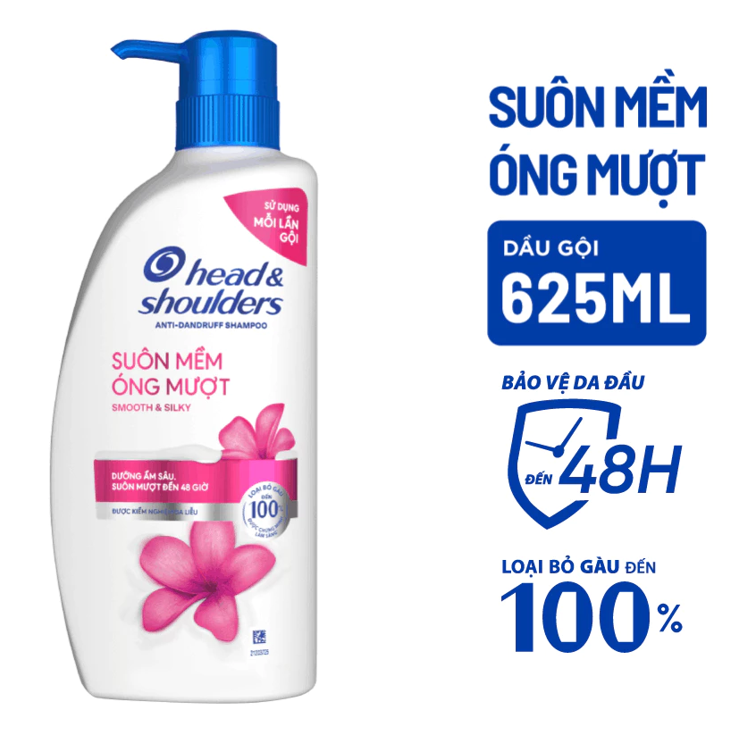  Dầu Gội Sạch Gàu HEAD&SHOULDERS Bạc Hà/ Giảm Ngứa Da Đầu/ Suôn Mềm/ Hương Chanh/ Sạch Sâu/ Làm Sạch Vi Khuẩn - Chai 625ml 