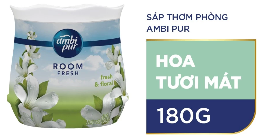  Sáp Thơm Phòng AMBI PUR Hương Nước Hoa Cao Cấp Nhiều Mùi Hương Hộp 180g 