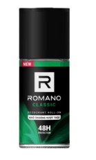  Lăn khử mùi Romano Khử mùi vượt trội, Hương nam tính suốt 48H 50ml / 65ml 