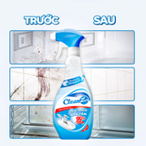  Xịt Sạch Nhà Tắm Đa Năng CLEANZ Vệ Sinh Nhà Tắm Chống Ăn Mòn Inox Vệ Sinh Vòi Rửa, Vòi Sen, Vách Kính Làm Sạch 700ml 