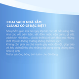  Xịt Sạch Nhà Tắm Đa Năng CLEANZ Vệ Sinh Nhà Tắm Chống Ăn Mòn Inox Vệ Sinh Vòi Rửa, Vòi Sen, Vách Kính Làm Sạch 700ml 