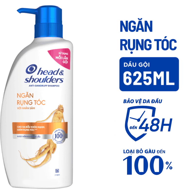  Dầu Gội Sạch Gàu HEAD&SHOULDERS Bạc Hà/ Giảm Ngứa Da Đầu/ Suôn Mềm/ Hương Chanh/ Sạch Sâu/ Làm Sạch Vi Khuẩn - Chai 625ml 