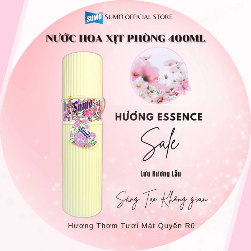  Nước Hoa Xịt Phòng Sumo 400ml 3 Mùi Hương Cao Cấp, Lan Toả Hương Thơm 