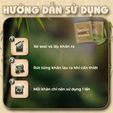  Túi 50 gói khăn ướt vải sợi tre kháng khuẩn EcoBamboo gói 1 tờ không mùi 