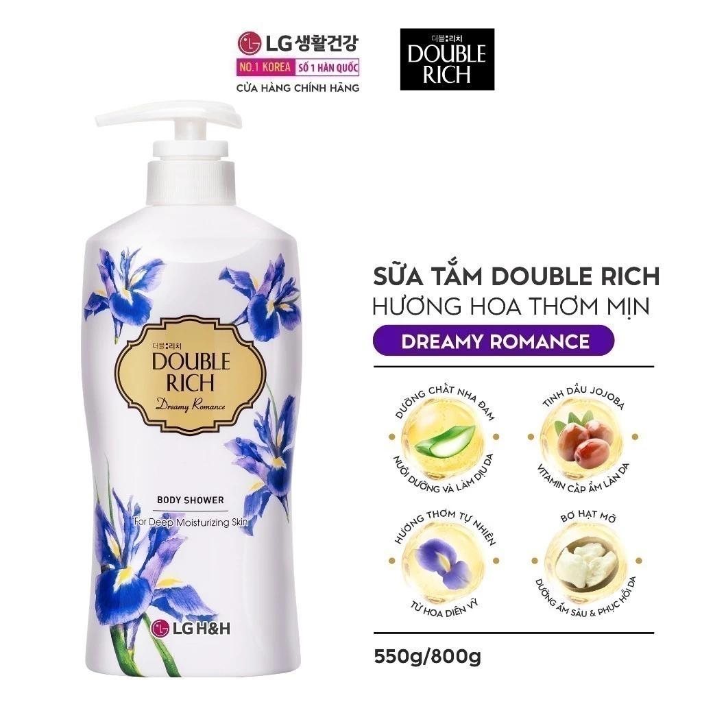  Hộp quà tặng Sữa tắm Double Rich 550g 