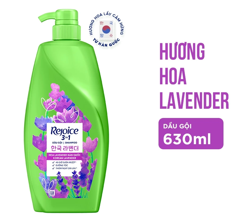  Dầu Gội REJOICE Siêu Mượt / Hoa Hồng Jeju/ Giảm Ngứa Da Đầu - Chai 630ml 