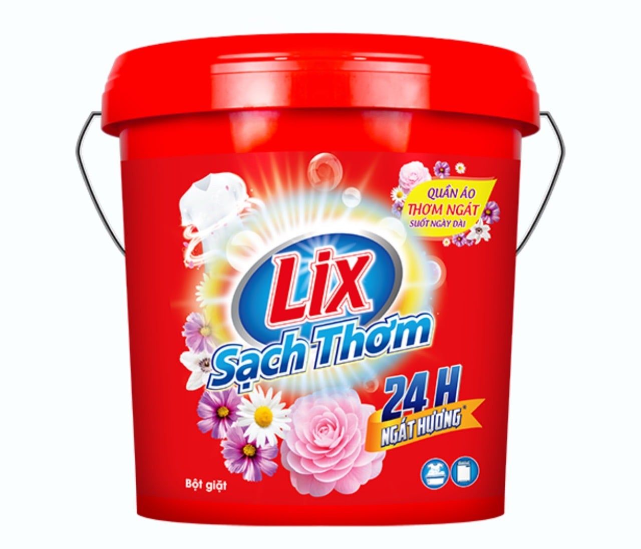  Bột Giặt Lix Ngát hương hoa Xô 4.5kg 