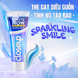  Kem đánh răng Closeup White Now - Trắng Bật Tông 3X TỨC THÌ với Công nghệ Ánh Sáng Xanh 100g 