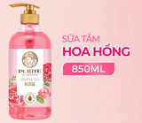  Sữa Tắm Thiên Nhiên PURITÉ Hương Hoa Anh Đào/Hoa Hồng/Hoa Oải Hương/Hoa Mẫu Đơn/Tinh Dầu Thơm 850ML - 1.1L - 1.4L 