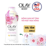  Sữa tắm OLAY dưỡng da 650ml nhiều mùi hương, cải thiện da sáng khỏe sau 14 ngày - Mỹ 