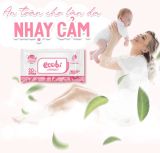  Khăn ướt cao cấp Ecobi gói 20 tờ hương dịu nhẹ 