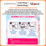  Sáp Thơm Phòng Lovenose Lan Tỏa Hương Thơm Ngát 50 Ngày, Khử Mùi Toàn Diện Cho Mọi Không Gian Sống 230g 