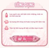  Khăn ướt cao cấp Ecobi gói 20 tờ hương dịu nhẹ 
