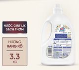  Nước giặt Lix sạch thơm hương mật ngọt/ rạng rỡ/ quyến rũ/ thanh khiết CHAI 3.3KG sạch nhanh vết bẩn 