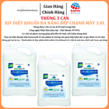  Cồn sát khuẩn tay đa năng Natuearth can 3.8L siêu tiết kiệm làm sạch nhanh, an toàn, giữ bếp sạch khuẩn mỗi ngày 