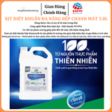  Cồn sát khuẩn tay đa năng Natuearth can 3.8L siêu tiết kiệm làm sạch nhanh, an toàn, giữ bếp sạch khuẩn mỗi ngày 