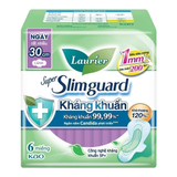  Băng vệ sinh Laurier Siêu Mỏng 1mm Kháng khuẩn 30cm 6 miếng 