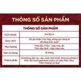  Khăn ướt lau ban thờ Bách Phúc 20 chiếc/hộp, bao sái ban thờ, nguồn gốc thực vật, hương trầm, quế 