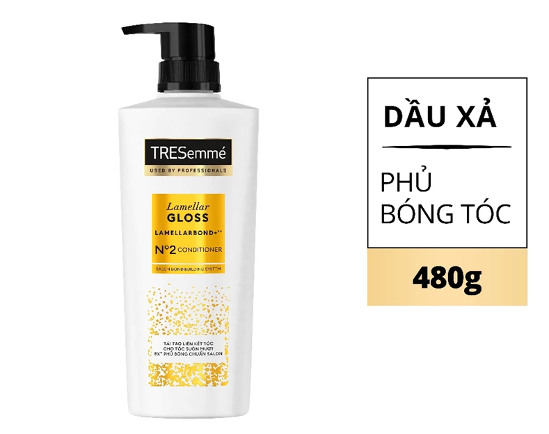  Dầu xả TRESemme Lamellar Gloss LamellarBond+ Phủ Bóng 8X Chuẩn Salon 450 g 