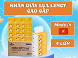  Khăn Giấy Lụa Lency Cao Cấp 80 Tờ 4 Lớp Mềm Mịn, Tiện Lợi, An Toàn 
